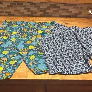 Terra & Sky Floral and Geometric Leggings Set